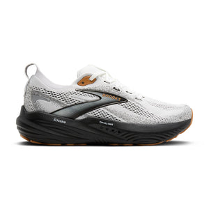 This Glycerin 22 has a white and grey upper and a black midsole. 
