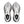 White laces are used to match the base color of the upper. 