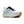 The tongue of this shoe is black, contrasting the rest of the blue upper. 