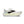 The yellow color just barley comes through the midsole of this mens running shoe