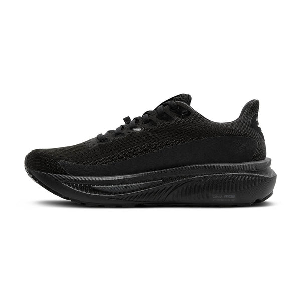 The medial side of the Brooks running shoe does not have a logo on it.