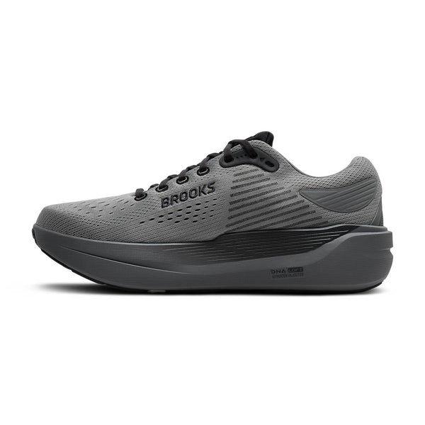 Horizontal grey stripes run through the upper near the ankle on the medial side. 