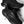 Black athletic shoes on a light gray background