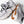 Men's white athletic shoes with brown outsole on a white background