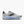 The Ghost 18 has a grey upper and a blue midsole.