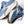 A pair of Brooks Ghost running shoes in light blue and white, with a gum-colored outsole, shown on a clean white background.