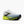 Brooks Adrenaline GTS running shoe in white, light blue, and neon yellow, shown from a side profile on a light gray background.
