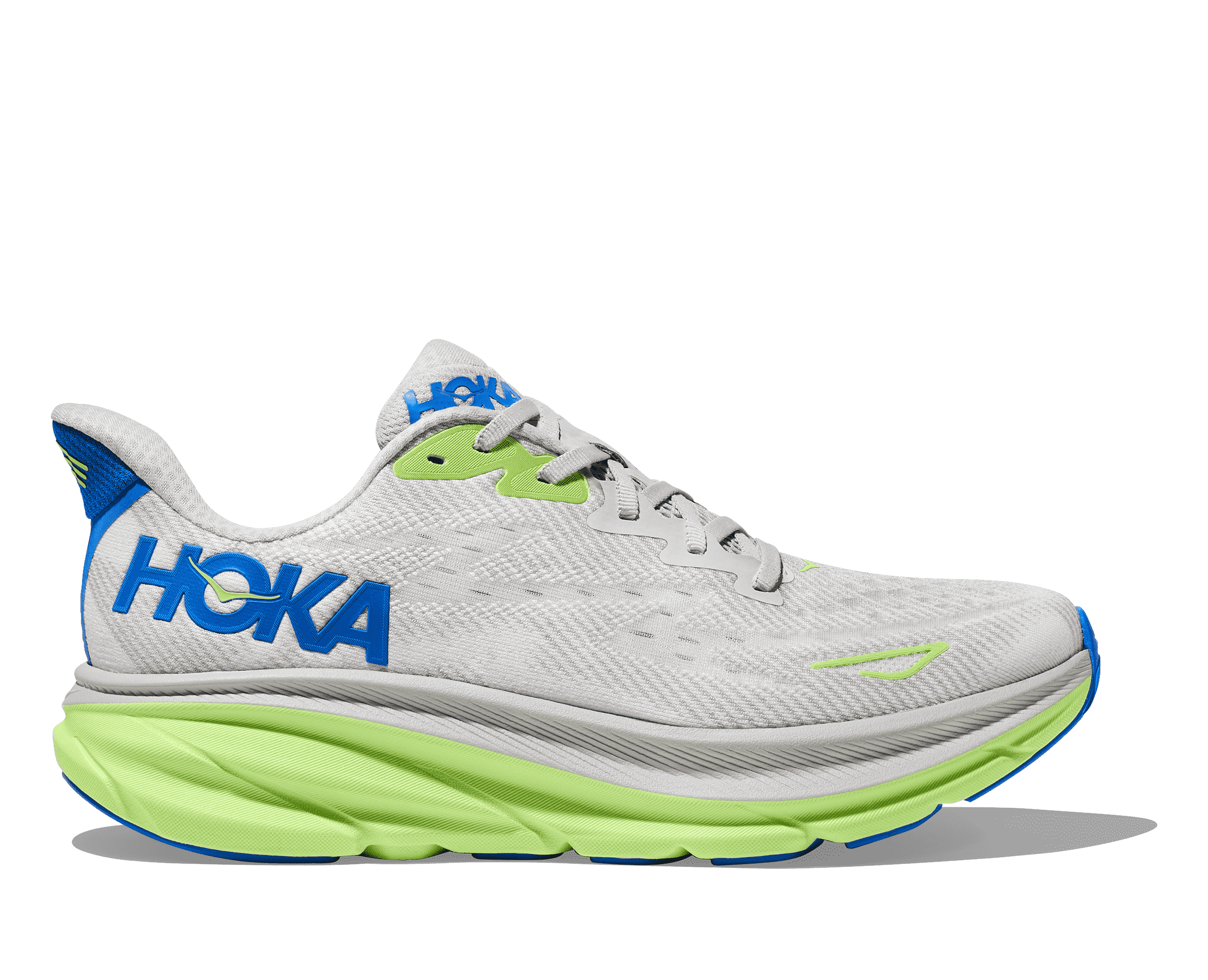 The Hoka Clifton version 9 is lighter and more cushioned than ever before. Eliminating weight while adding 3mm in stack height, the new Clifton 9 delivers a revitalized underfoot experience with a responsive new foam and improved outsole design