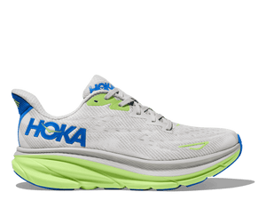 The Hoka Clifton version 9 is lighter and more cushioned than ever before. Eliminating weight while adding 3mm in stack height, the new Clifton 9 delivers a revitalized underfoot experience with a responsive new foam and improved outsole design