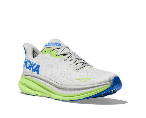 The Clifton 9 from Hoka has a soft underfoot feling with a firefoot rocker making the shoe roll from one step to the other quickly
