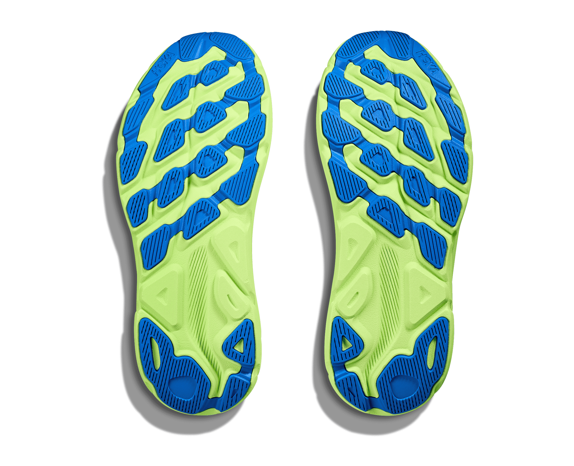 The outsole of the Clifton 9 is fairly straight and has blue rubber for traction in areas where the midsole does not come through