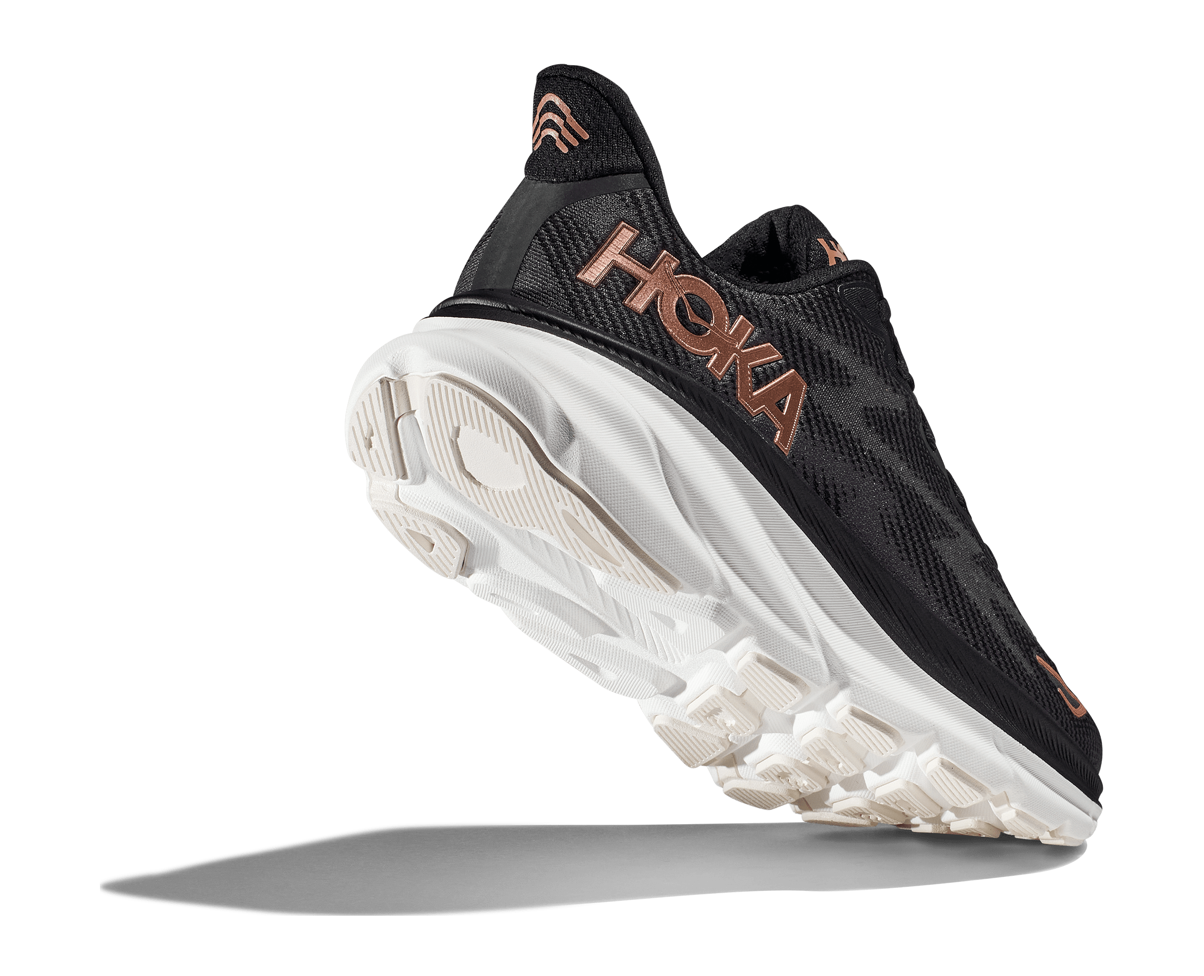 Hoka black deals and rose gold