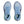 Hoka is stitched in the middle on the lateral side of the upper in deep blue thread. 