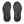 Black rubber is used on the outsole of the shoe to provide traction. 