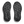 Black rubber is used on the outsole of the shoe to provide traction. 