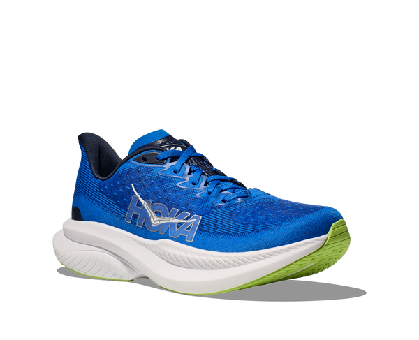 Hoka is printed in the middle on the lateral side of the upper. 