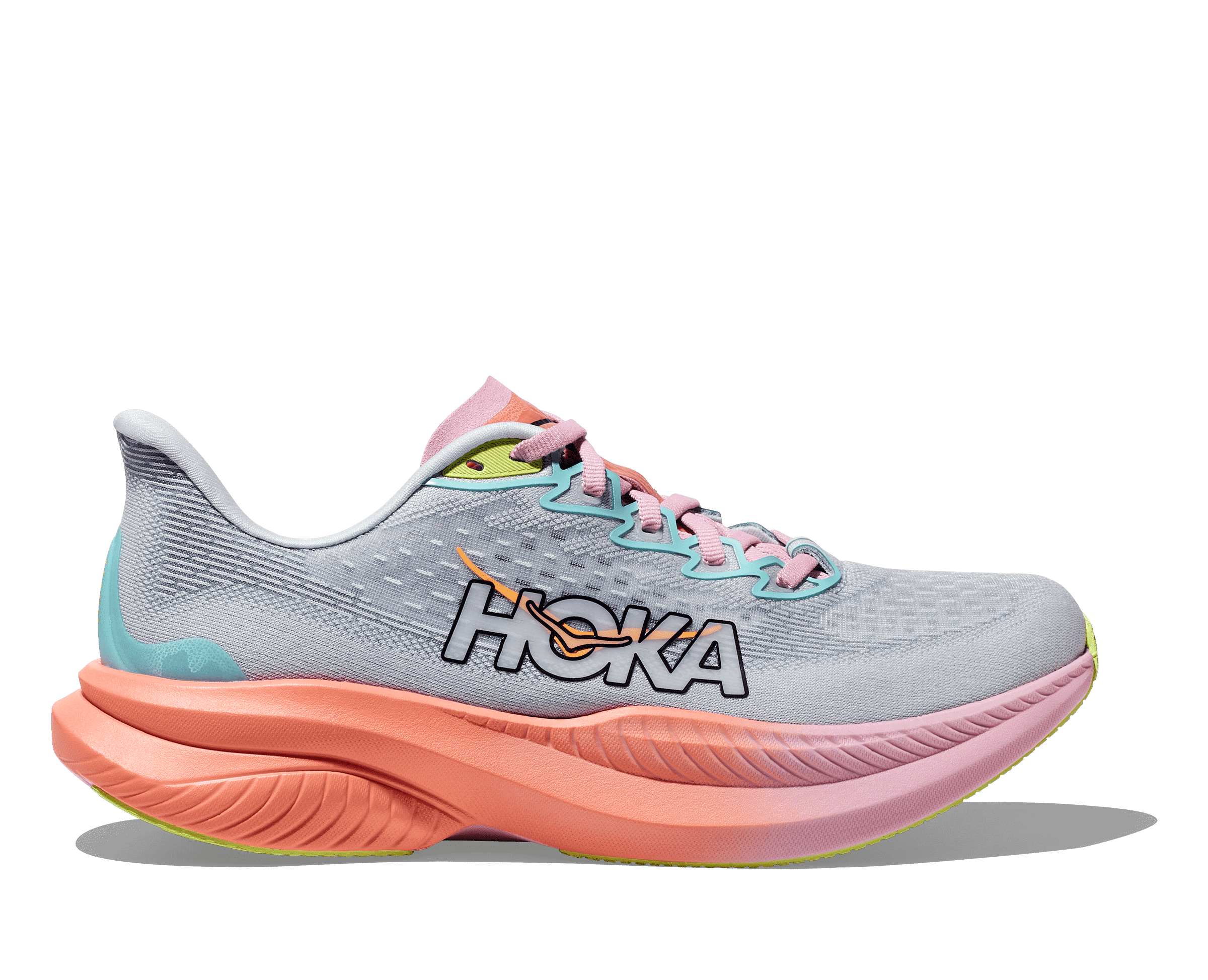 Behold Hoka's lightest, most responsive Mach to date. This lively trainer has been fine-tuned for extra energy return with a super-critical foam midsole and updated for enhanced durability with strategic rubber coverage in the outsole.