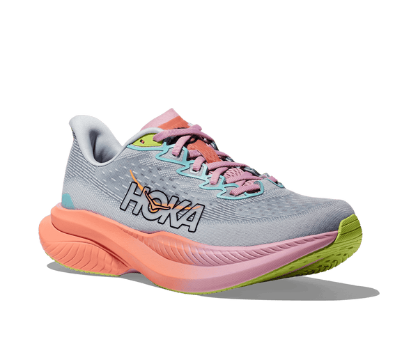 The Mach 6 from women does not have as much cushion as other hoka sheos, but it is comfortable and fast