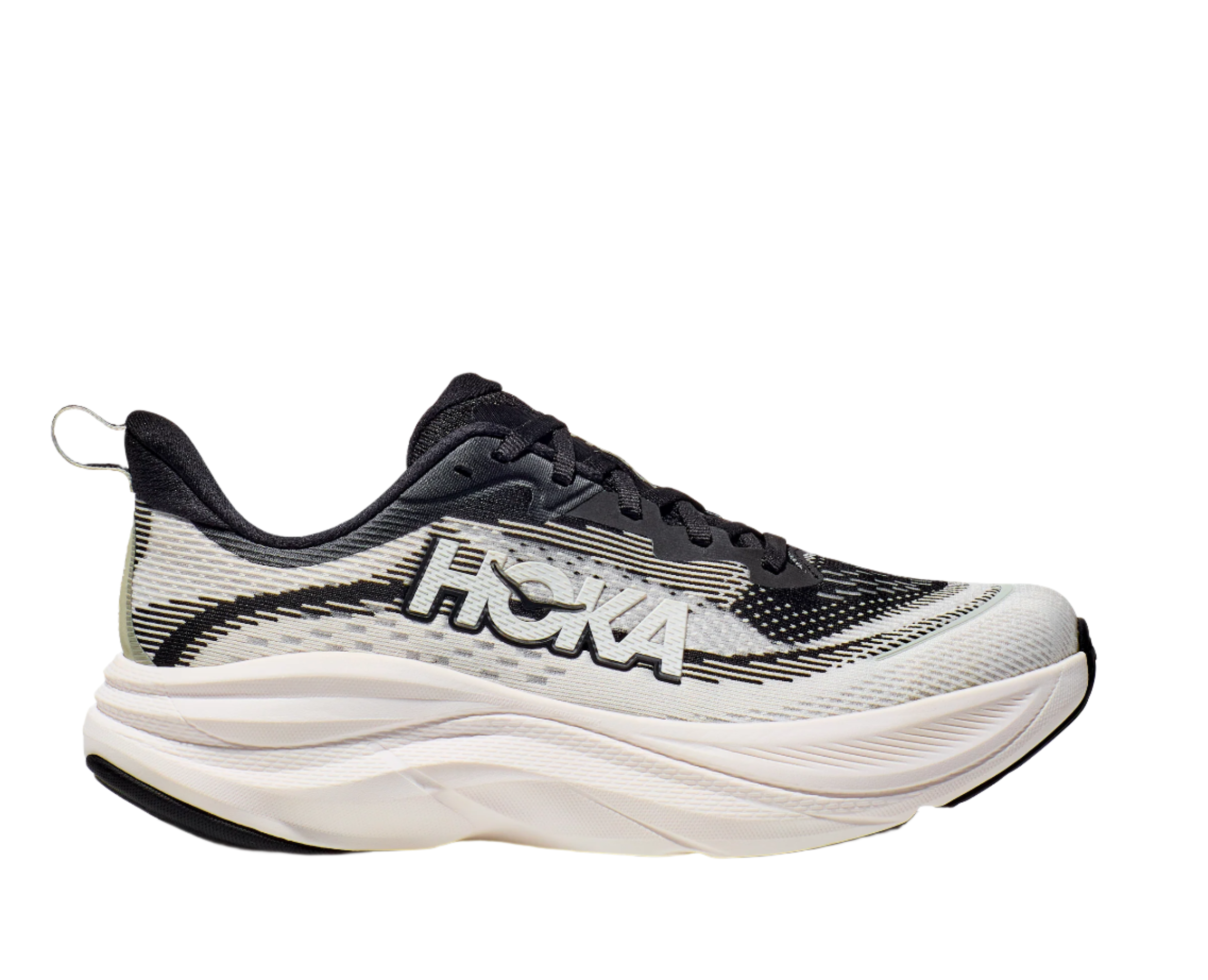 The Hoka Skyflow has a cushioning level right between the Bondi and Clifton