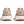 Pair of beige running shoes with 'Bion' branding on a transparent background