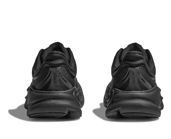 The heel area of this shoe has the style name written vertically. 