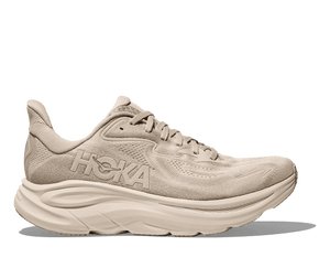 This Clifton 10 has a tonal look with a cream upper and midsole. 