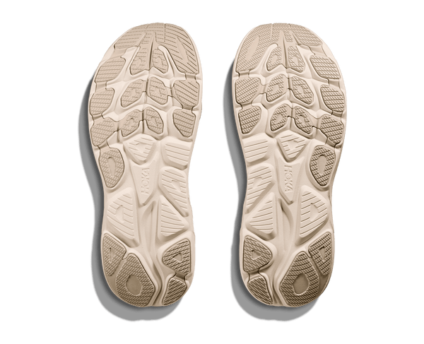 Cream rubber is on the outsole of this shoe which matches the insole. 