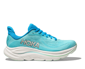 This Clifton 10 has a light sky blue upper and a white midsole.