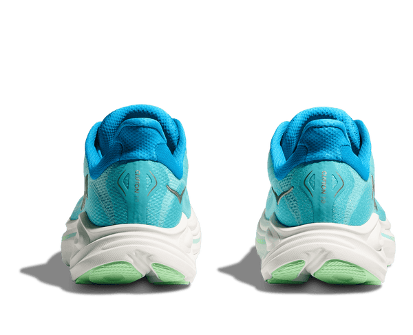 Clifton 10 is printed on the heel of the shoe in grey lettering.