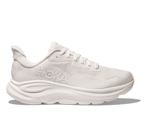 This Clifton 10 has a tonal look with a white upper and white midsole. 