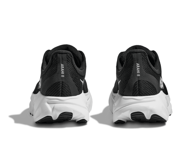 Arahi 8 is printed on the heel of the upper in white lettering.  