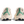 A teal band runs down the back of the shoe and around the heel. 