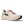 White running shoe with purple laces and 'Hoka' branding on a transparent background