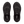 All black running shoe on a white background