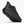 Black running shoe with Hoka branding on a white background