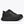 Black running shoe with Hoka branding on a white background
