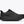Black running shoe with Hoka branding on a white background