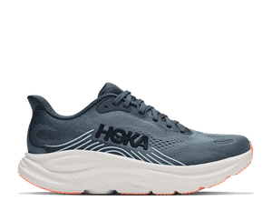 Running shoe with a white midsole and navy upper