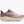 Light purple and mauve running shoe on a white background