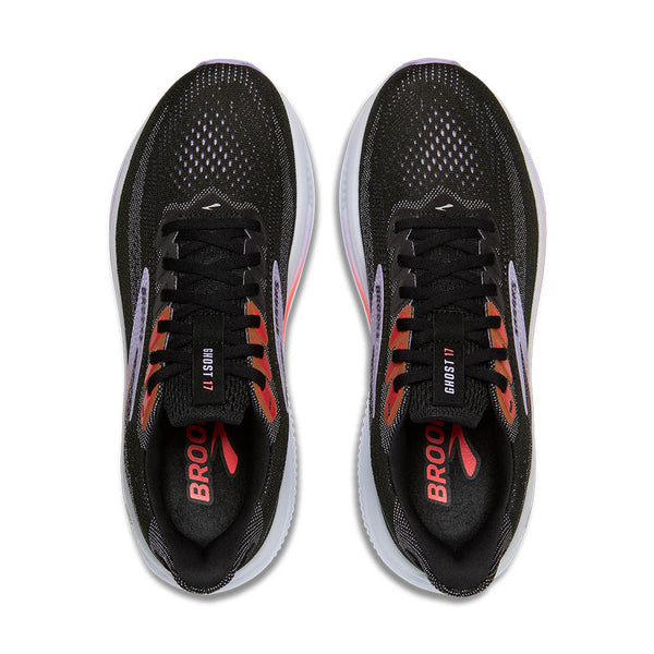 The top lace holes have pink rubber accents. 