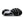 Black rubber is used on the outsole to contrast the white midsole. 
