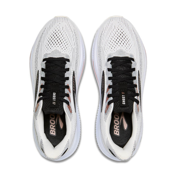The top lace holes have rose gold rubber accents. 