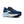 A yellow and turquoise ombre line runs through the middle of the midsole on the lateral side. 