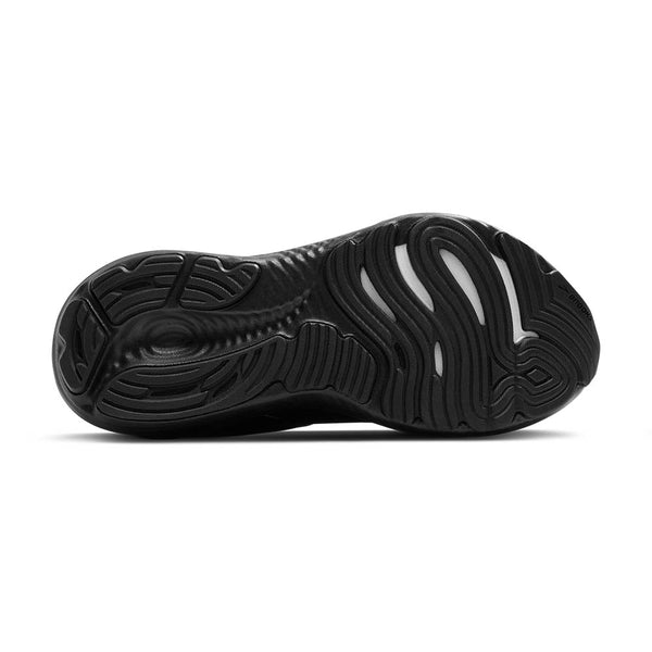 Black rubber is used on the outsole of the shoe to continue the all black look. 