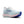 The translucent look to this shoe fades from blue to red.