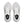 White running shoes with 'Brooks' branding on a white background.