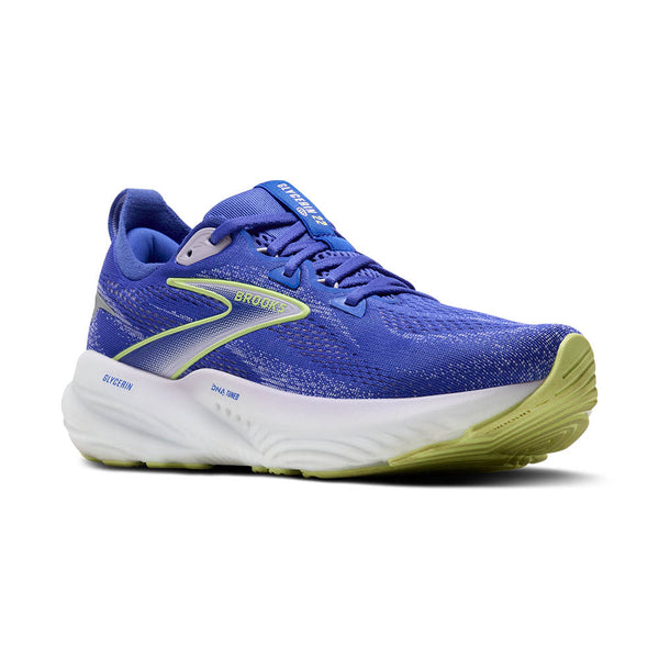 Glycerin is printed on the lateral side of the midsole in small blue lettering. 