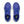 Cobalt blue laces are used to match the upper of this shoe. 