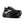 The light purple Brooks logo and purple laces pop against the black upper. 