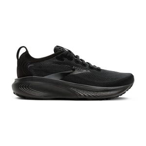 All black Brooks Adrenaline 25 running shoe.